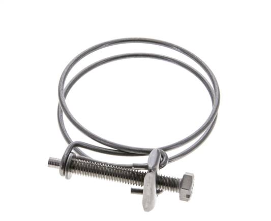 Collier de serrage 59 - 65 mm Acier galvanisé