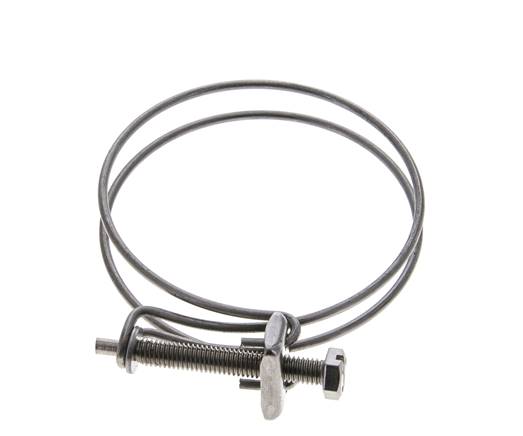 Collier de serrage 70 - 75 mm Acier galvanisé