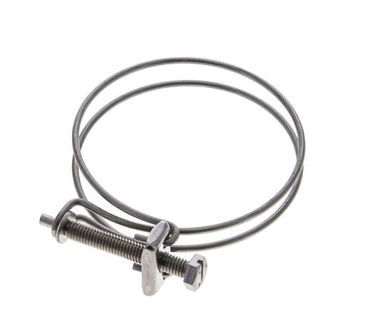 Collier de serrage 70 - 75 mm Acier galvanisé