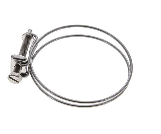 Collier de serrage 75 - 80 mm Acier galvanisé