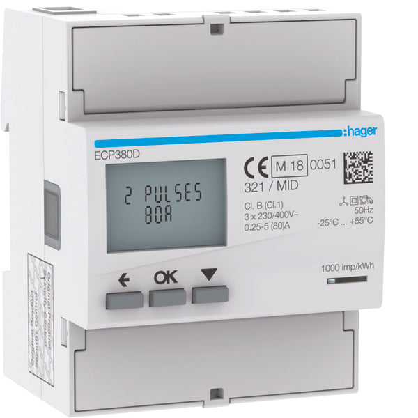 Hager Electricity Meter - ECP380D