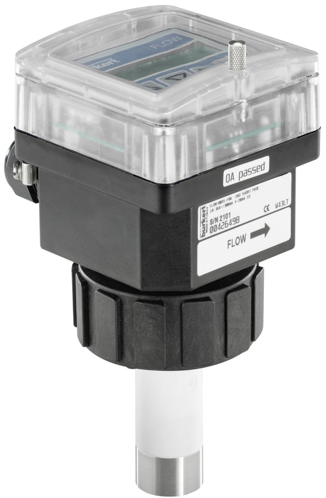 Débitmètre électromagnétique à insertion, capteur en PVDF, sonde courte, avec affichage - Bürkert 8045 - 426498