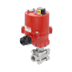 Rp 2'' Vanne à Bille 2 Voies en Acier Inoxydable avec Actionneur Électrique 100-240 V AC