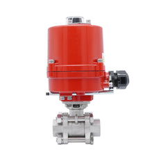 Rp 2'' Vanne à Bille 2 Voies en Acier Inoxydable avec Actionneur Électrique 100-240 V AC