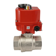 G 1/2 inch 2-Way brass Modulating Electric ball valve 24 V AC/DC