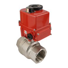 Rp 3/8 inch 2-Way brass Modulating Electric ball valve 24 V AC/DC
