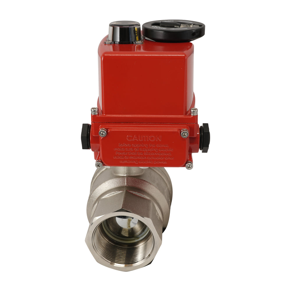 G 1/2 inch 2-Way brass Modulating Electric ball valve 24 V AC/DC