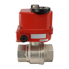 G 1 1/2 inch 2-Way brass Modulating Electric ball valve 24 V AC/DC