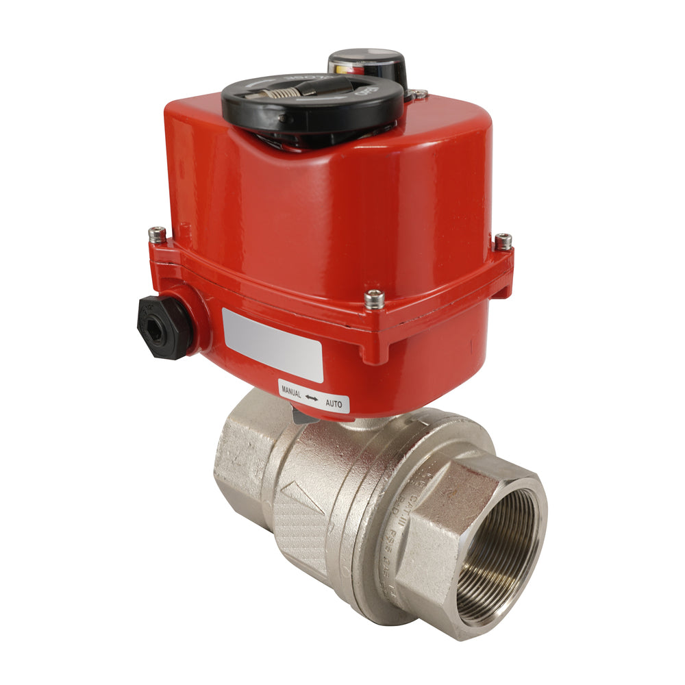 G 1/2 inch 2-Way brass Modulating Electric ball valve 24 V AC/DC