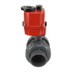 63 mm raccords unions vraies 2 voies PVC Modulante Vanne à sphère électrique 24 V AC/DC (VDL)