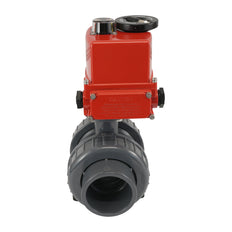 63 mm raccords unions vraies 2 voies PVC Modulante Vanne à sphère électrique 24 V AC/DC (VDL)