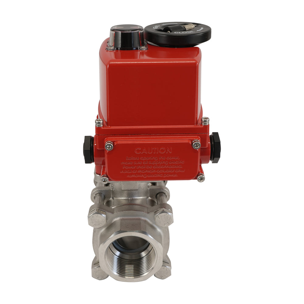G3/4'' 2-Way Stainless Steel Modulating Electric Ball Valve 24V AC/DC