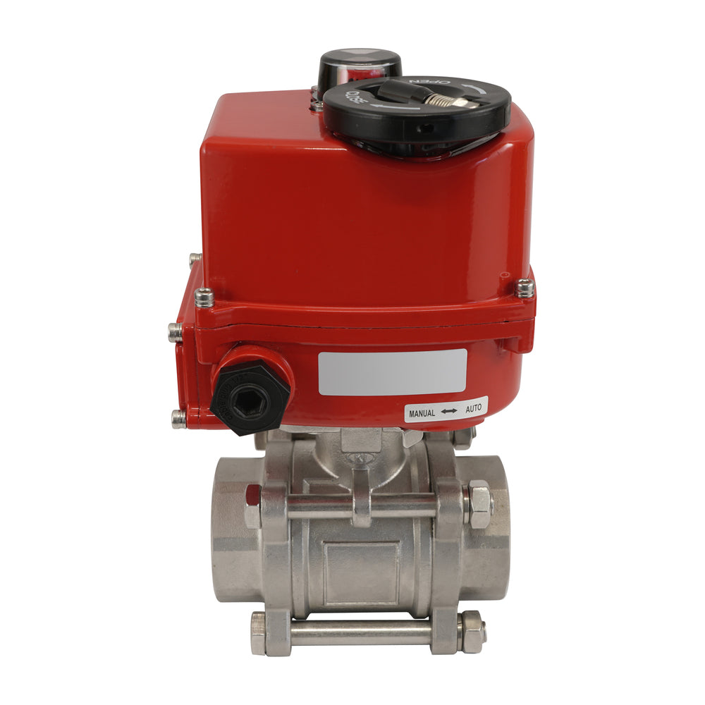 G1'' 2-Way Stainless Steel Modulating Electric Ball Valve 24V AC/DC