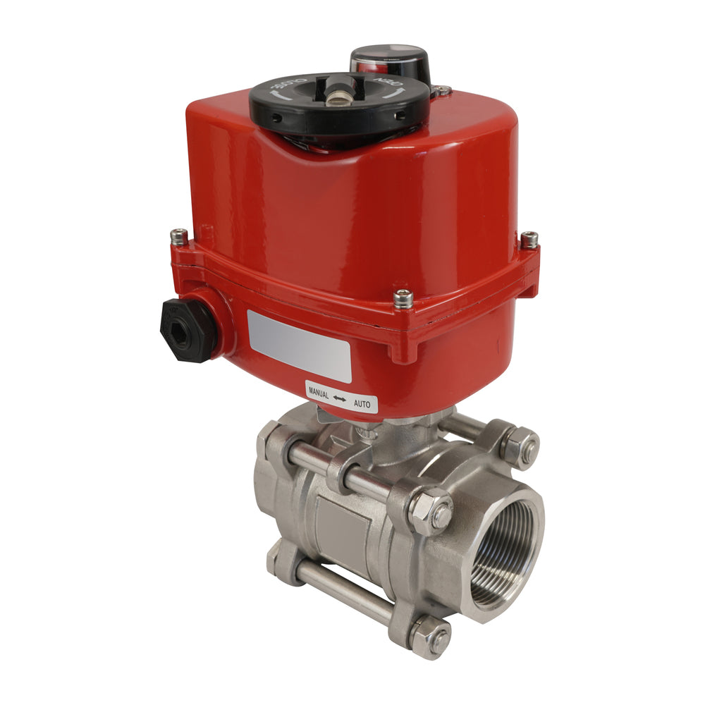 G1'' 2-Way Stainless Steel Modulating Electric Ball Valve 24V AC/DC