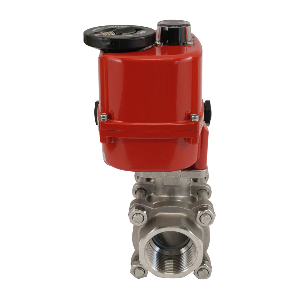 G1/4'' 2 Voies En Acier Inoxydable Vanne à Bille Electrique Modulante 24V AC/DC