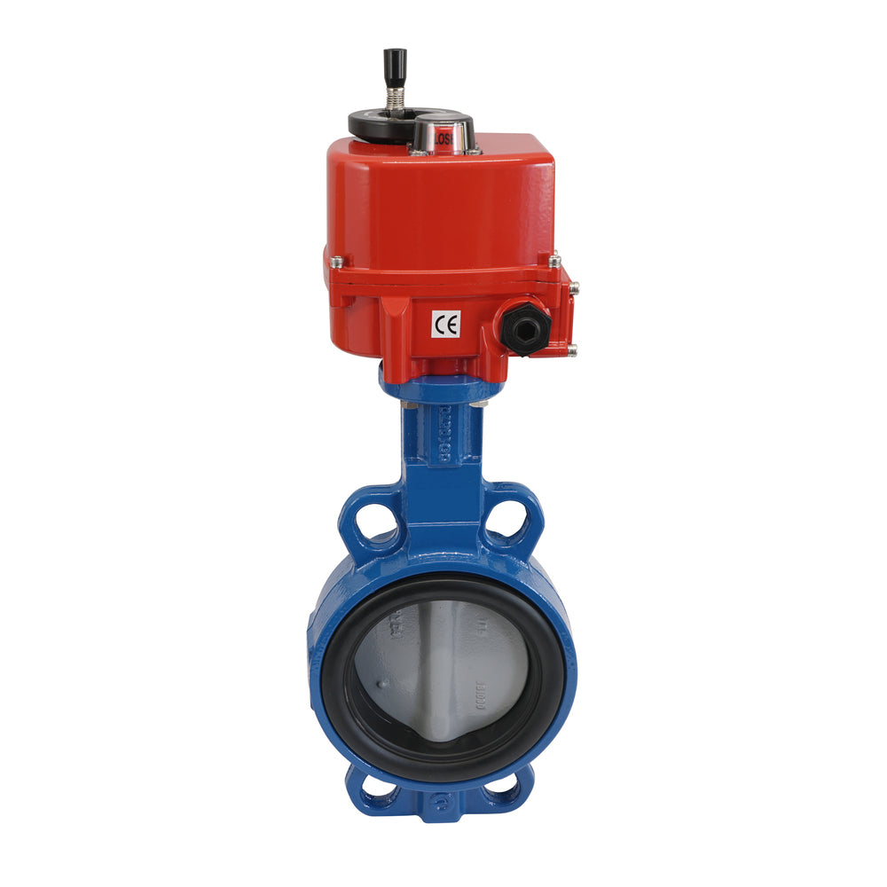 DN50 (2 inch) 24 v ac/dc modulating electric cast iron baa butterfly valve lug epdm seal