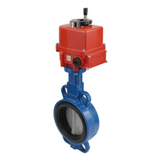 Electric Butterfly Valve DN32 120-240V AC/DC Wafer GGG40 NBR AG5