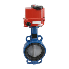 Electric Butterfly Valve DN65 120-240V AC/DC Wafer GGG40 EPDM AG5