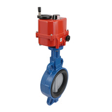Electric Butterfly Valve DN65 24V AC/DC Wafer GGG40 EPDM AG5