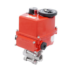 Rp 2'' Vanne à Bille 2 Voies en Acier Inoxydable avec Actionneur Électrique Modulant 24V AC/DC