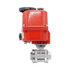 Rp 1-1/4'' Vanne à Bille 2 Voies en Acier Inoxydable avec Actionneur Électrique Modulant 24V AC/DC