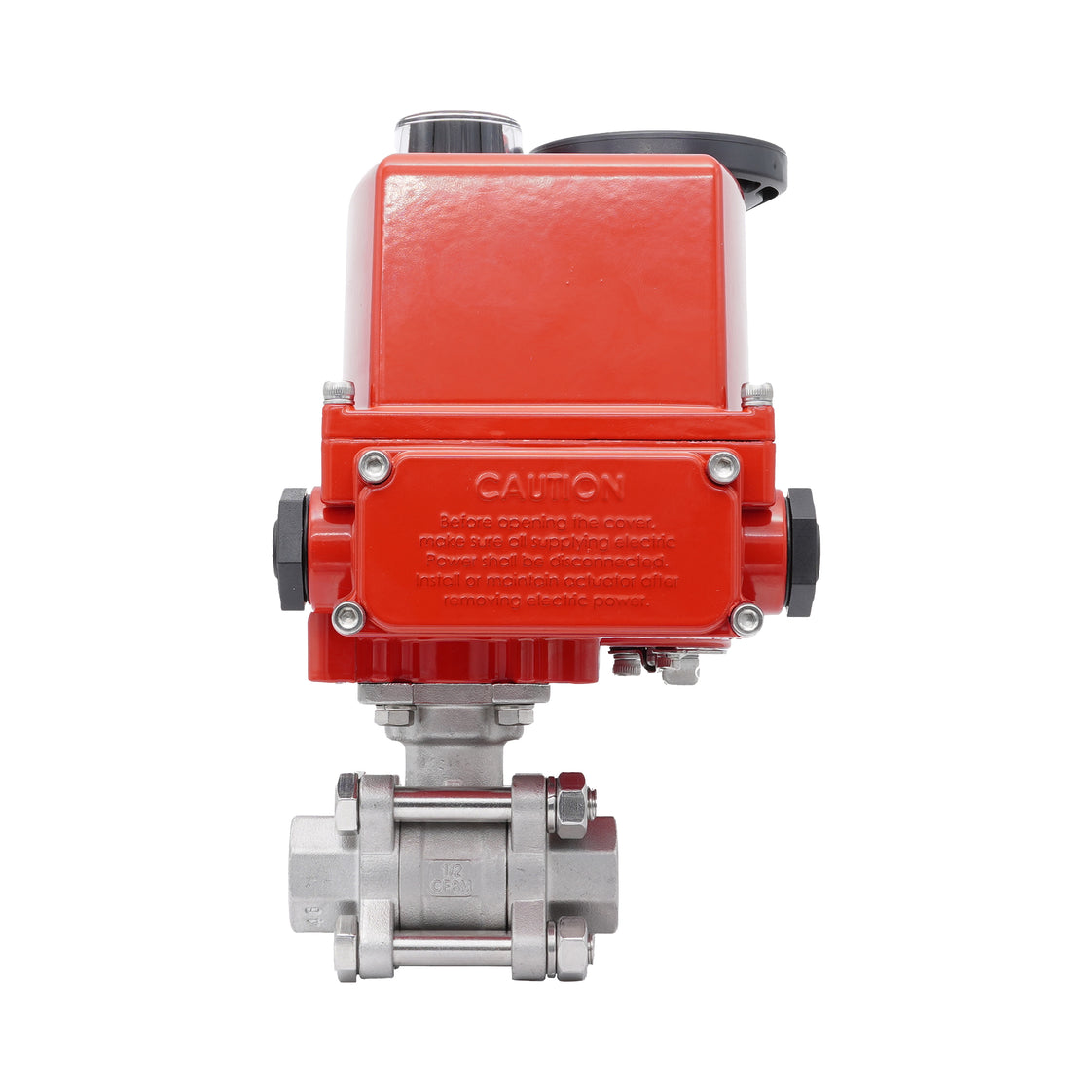 Rp 2'' Vanne à Bille 2 Voies en Acier Inoxydable avec Actionneur Électrique Modulant 24V AC/DC