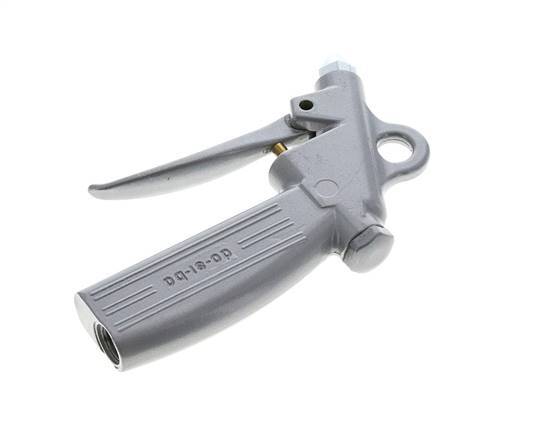Pistolet à air comprimé en aluminium à débit réglable G1/4 pouce, buse courte