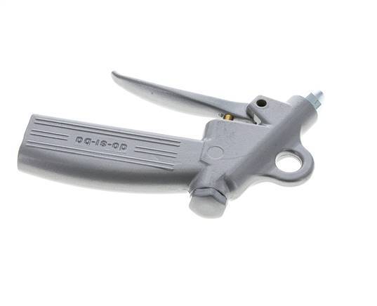 Pistolet à air comprimé en aluminium à débit réglable G1/4 pouce, buse courte