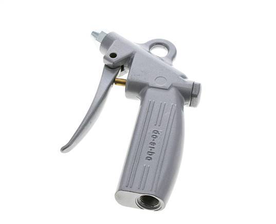Pistolet à air comprimé en aluminium à débit réglable G1/4 pouce, buse courte