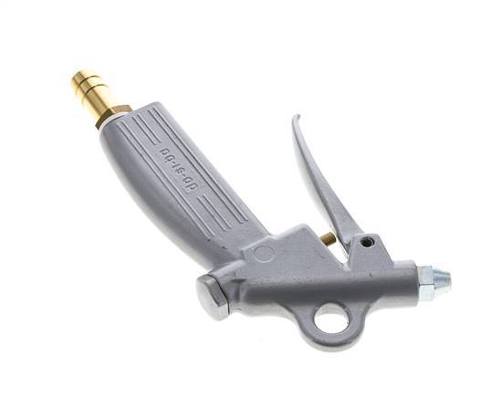 Soufflette à air comprimé en aluminium à débit réglable de 13 mm, buse courte