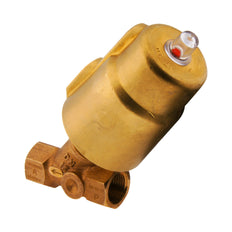 Vanne à siège incline G1-1/2'' PTFE/NBR 8bar NC Laiton AL2