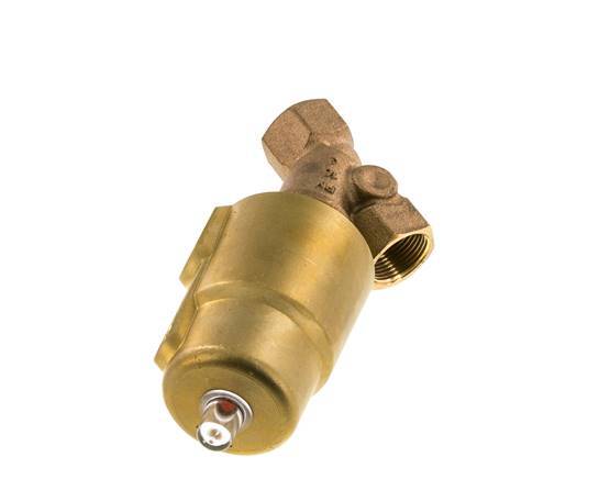 Vanne à siège incline G3/4'' PTFE/NBR 16bar NC Laiton AL2