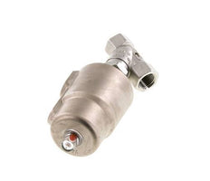 G1/2'' PTFE 25bar NC Vanne à siège incline Acier inoxydable/laiton AL2