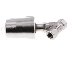 G1/2'' PTFE 25bar NC Vanne à siège incline Acier inoxydable AL2