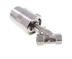 G1/2'' PTFE 25bar NC Vanne à siège incline Acier inoxydable AL2