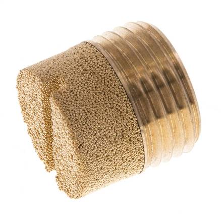 G1/2'' Bronze Fritté Compact Cylindrique Silencieux Pneumatique