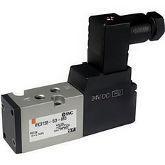 SMC 5/2 Voies En Ligne Électrovanne Pneumatique G1/8'' Avec Joint En Caoutchouc - VK3120-5DO-01F-Q