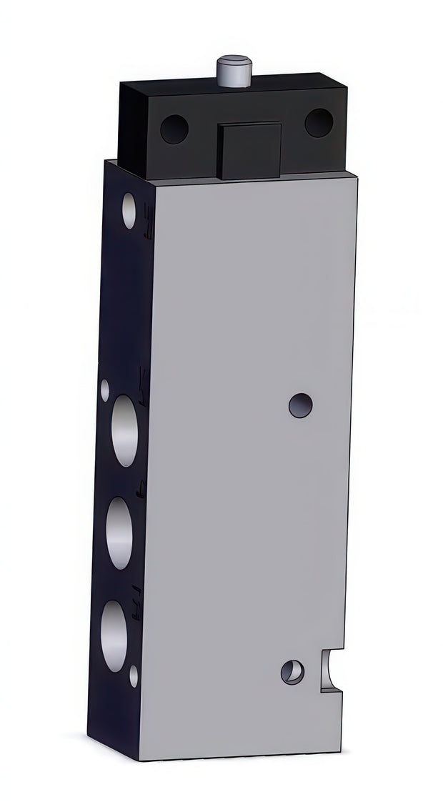 SMC Vanne Pneumatique À Bouton Activé 5/3 Voies G1/8'' - VZM550-F01-08