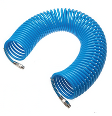 5m Tuyau Spirale Air Comprimé 6x4mm PA R1/8 Connecteur Mâle