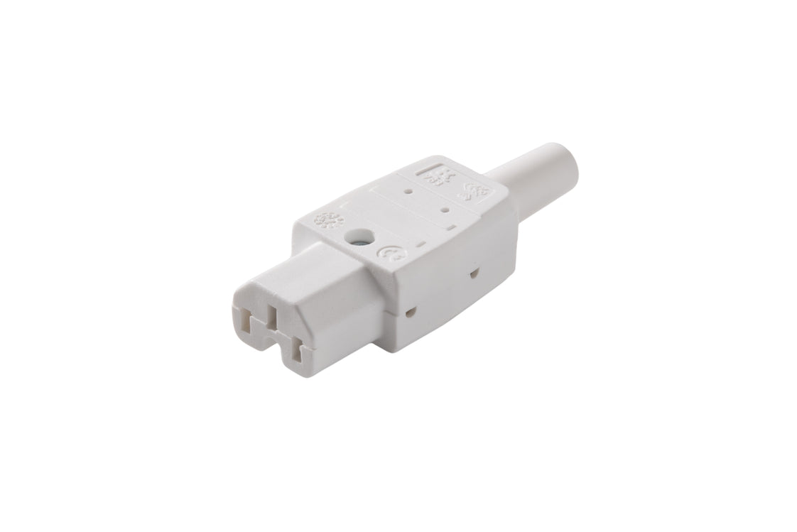 Martin Kaiser C15 IEC Appliance Socket 120 Degree 10A Arctic White - 783/KWS [25 Pieces]
