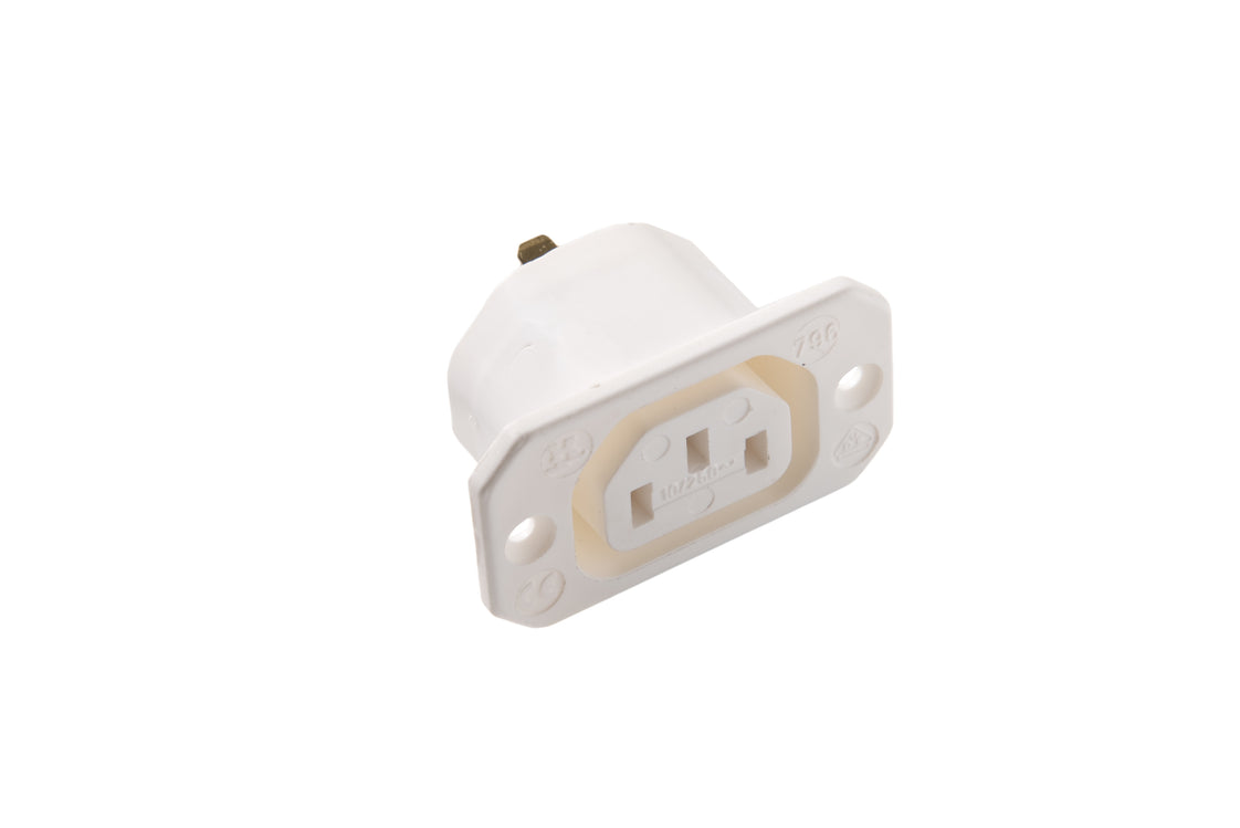 Martin Kaiser MK Inlet Appliance Socket C13 70 Degree 10A Earthing Terminal - 796/48/sw [50 Pieces]