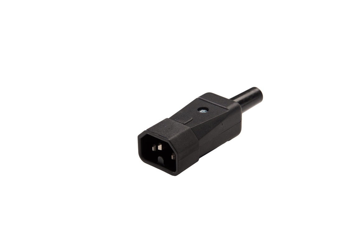 Martin Kaiser IEC Appliance Plug C16 10 Amp Non-Earthed Black - 739/sw [25 Pieces]