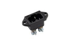 Martin Kaiser Grounded Appliance Plug C16A Black Flange Mount Screw Terminal - 771/sw [50 Pieces]