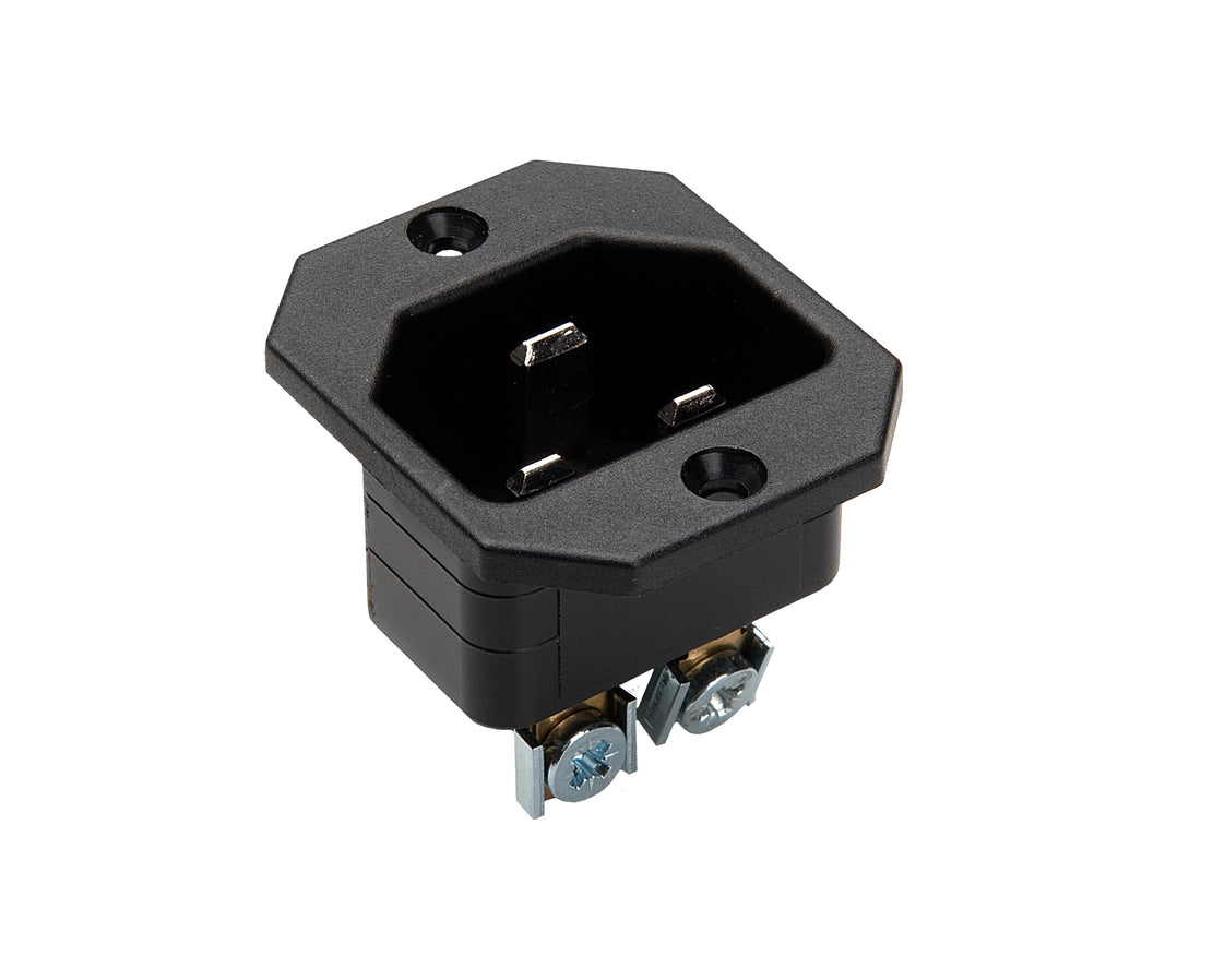Martin Kaiser MK IEC Inlet Flange Appliance Plug C22 16A - 837/sw [25 Pieces]