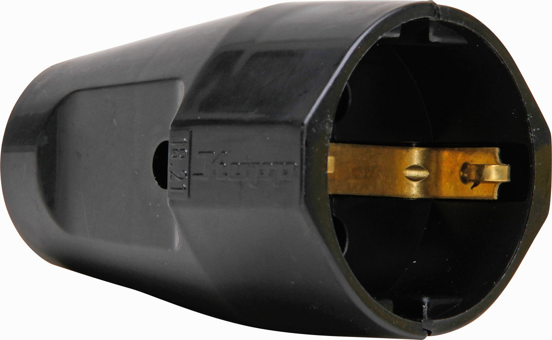 Kopp Plastic Coupling Black Contrasting Plug RA - 182105009 [10 Pieces]