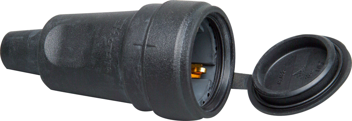 Kopp Full Rubber Contrast Plug With Lid Black - 181016003 [10 Pieces]
