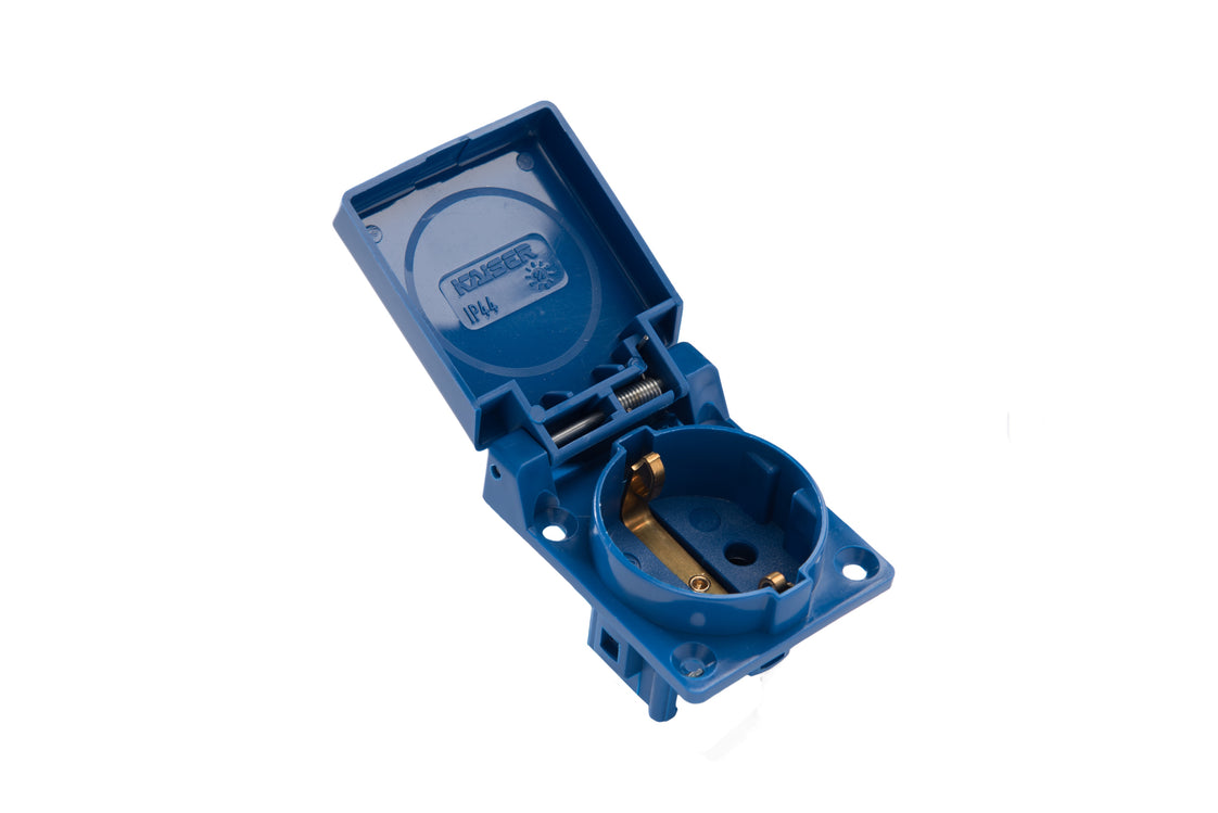 Martin Kaiser Prise à 1 voie avec contact de mise à la terre Bleu - 496/1/bl [35 Pièces]