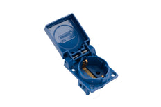 Martin Kaiser Prise à 1 voie avec contact de mise à la terre Bleu - 496/1/bl [35 Pièces]