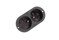 Martin Kaiser Black MK 2-Way Flush-Fitting Socket With Earthing Pin And Shutter - 501K/2/sw [100 Pieces] (anglais seulement)