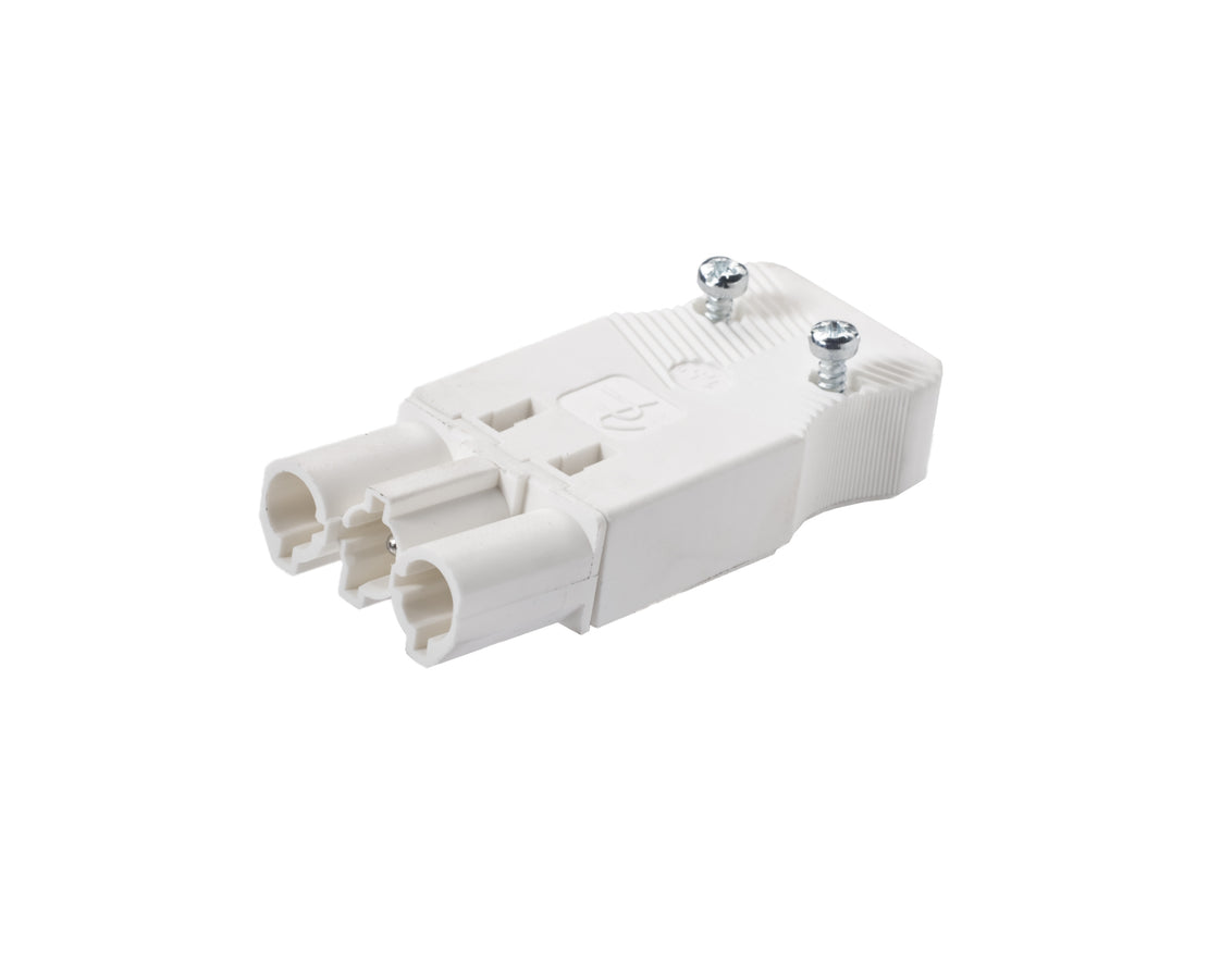 Martin Kaiser AC166 Fiche mâle tripolaire 16 Amp 250V Blanc - 1162/ws [5 Pièces]
